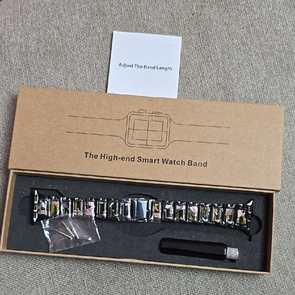 High-End Smart Watch Band - Silver Flower 38/40 New Nwt